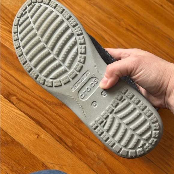 🐊 Crocs Men's Navy Canvas Slip-On Comfortable Shoes - Picture 7 of 7